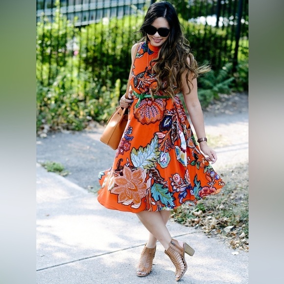 Anthropologie Maeve Larkhill silk midi dress - Picture 5 of 15